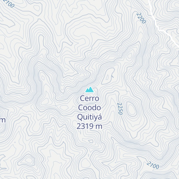 Map of Cerro Coodo Quitiyá