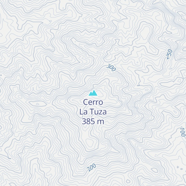 Map of Cerro La Tuza