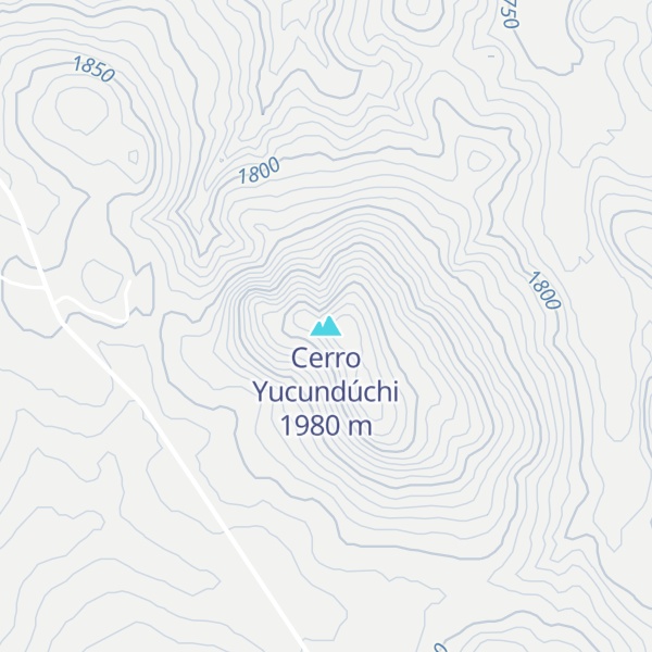 Map of Cerro Yucundúchi