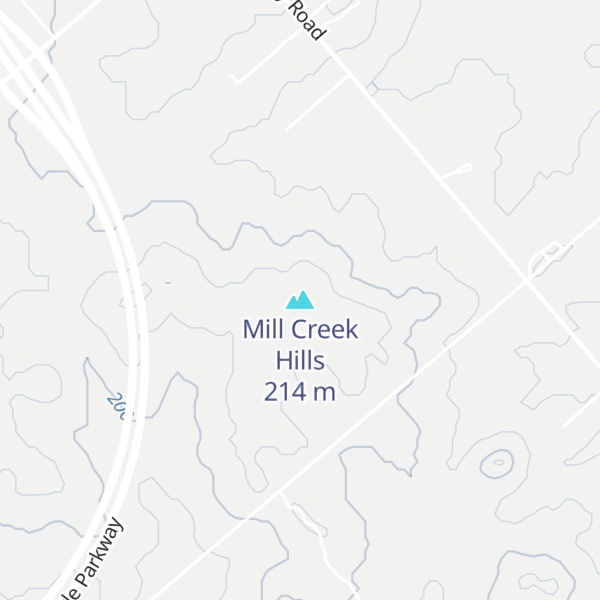 Map of Mill Creek Hills