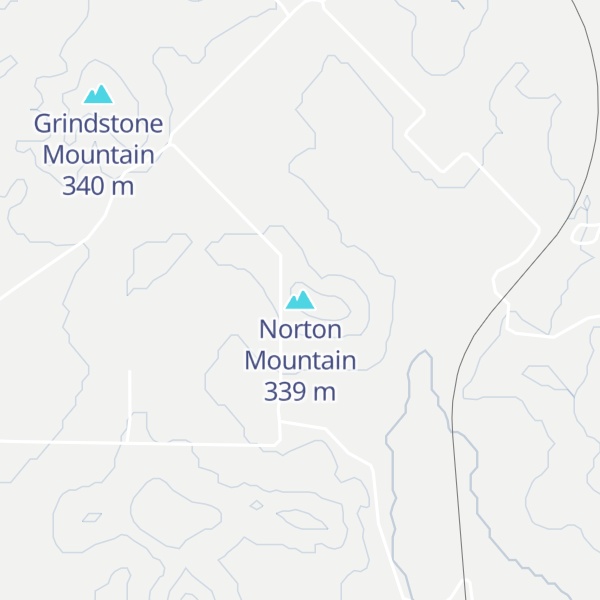 Map of Norton Mountain
