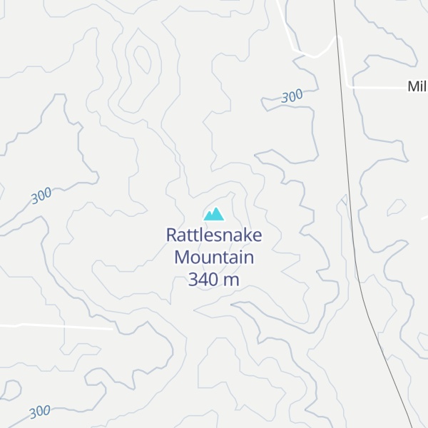 Map of Rattlesnake Mountain