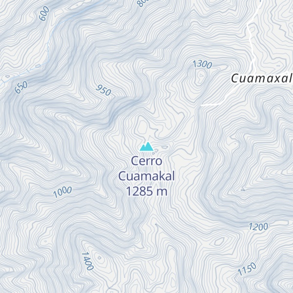 Map of Cerro Cuamakal