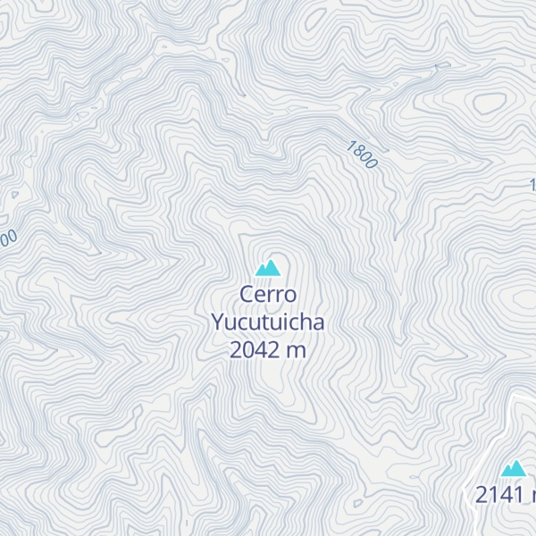 Map of Cerro Yucutuicha