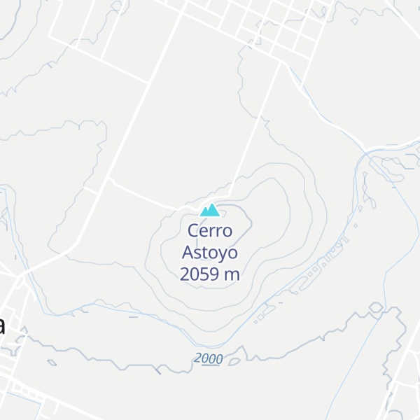 Map of Cerro Astoyo
