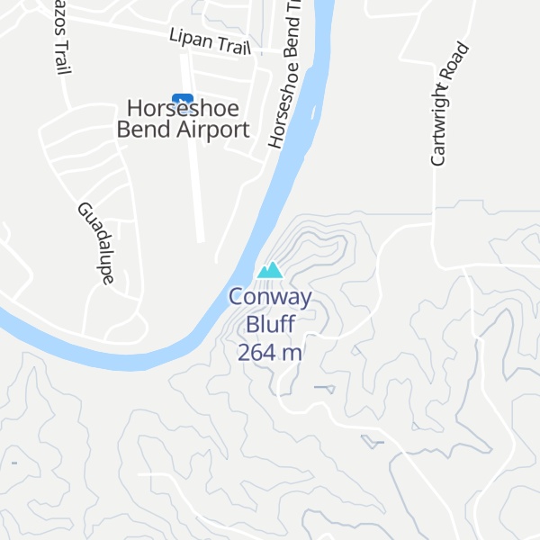 Map of Conway Bluff