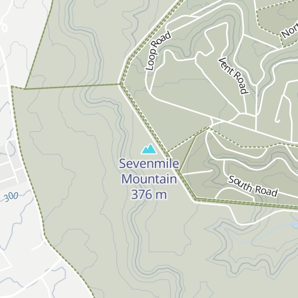 Map of Sevenmile Mountain