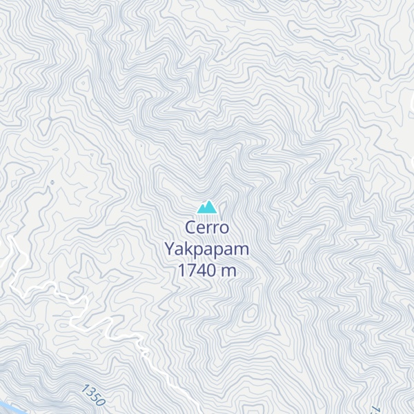Map of Cerro Yakpapam