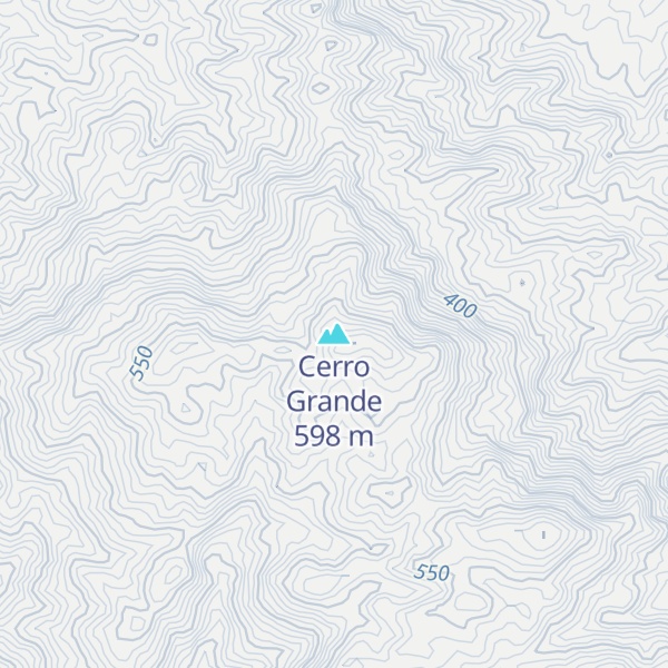 Map of Cerro Grande