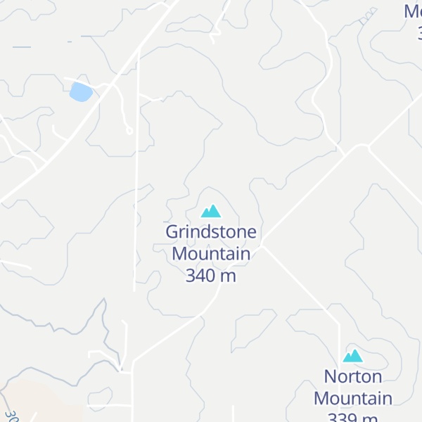Map of Grindstone Mountain