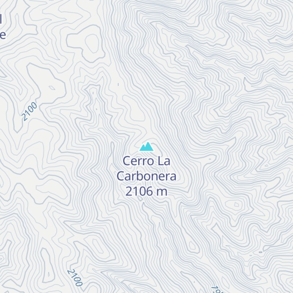 Map of Cerro La Carbonera