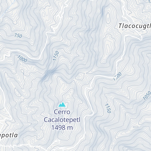 Map of Cerro Xixicuxtla
