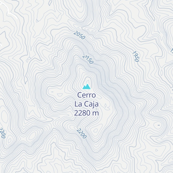 Map of Cerro La Caja