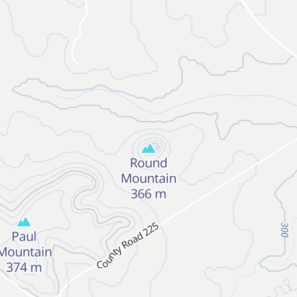 Map of Round Mountain