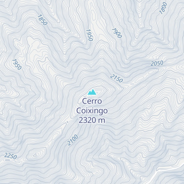 Map of Cerro Coixingo