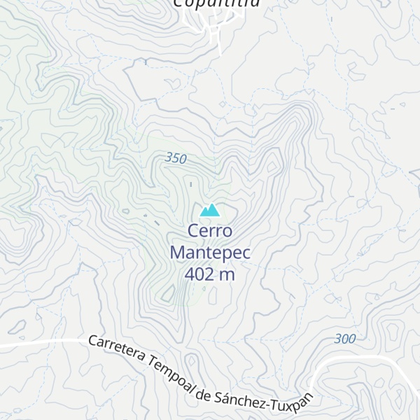 Map of Cerro Mantepec