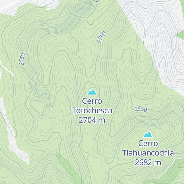 Map of Cerro Totochesca