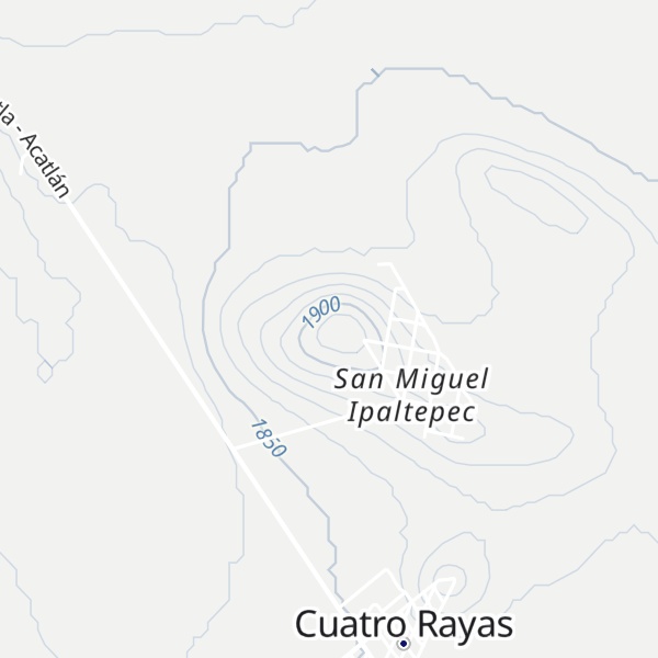 Map of Cerro Pochote