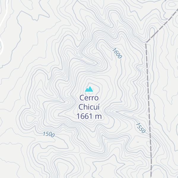 Map of Cerro Chicuí