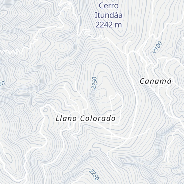 Map of Cerro Pedreguero
