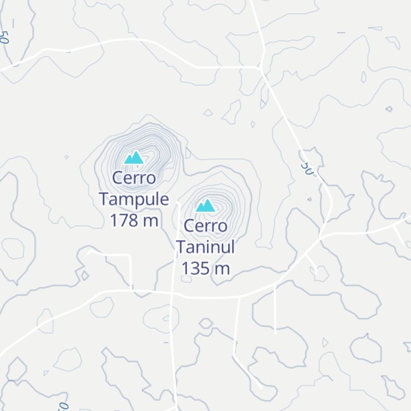 Map of Cerro Taninul