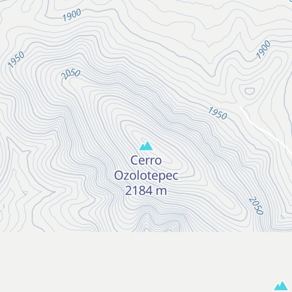 Map of Cerro Ozolotepec