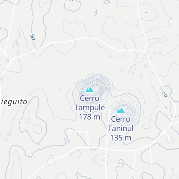 Map of Cerro Tampule