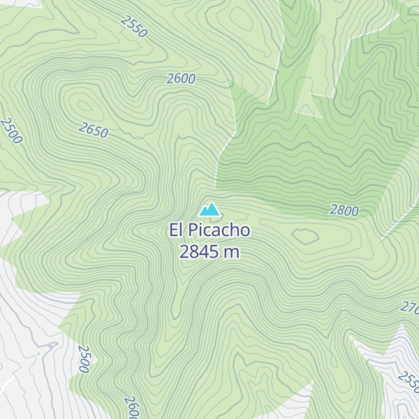 Map of El Picacho