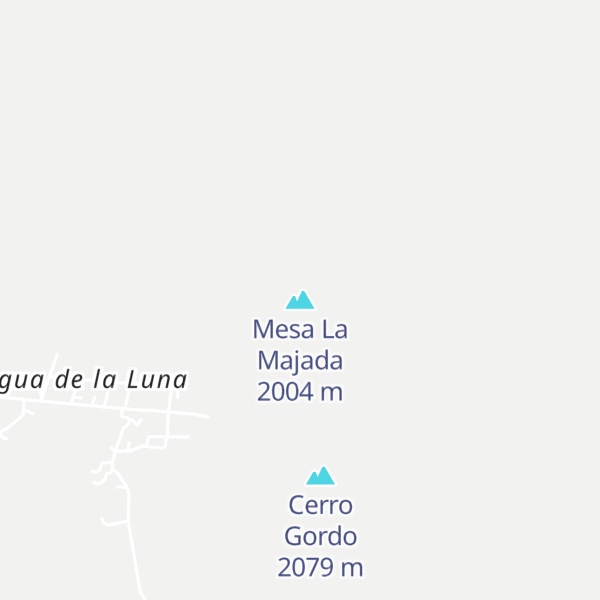 Map of Mesa La Majada