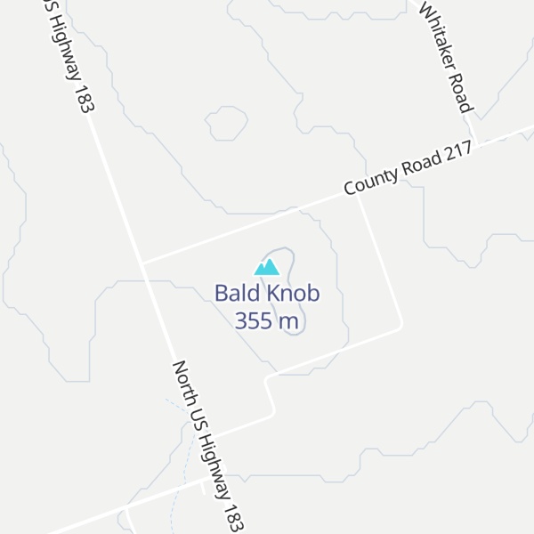 Map of Bald Knob