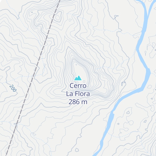 Map of Cerro La Flora
