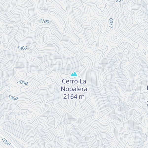 Map of Cerro La Nopalera
