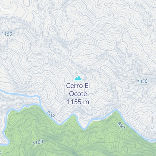 Map of Cerro El Ocote