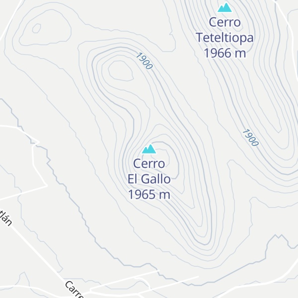 Map of Cerro El Gallo