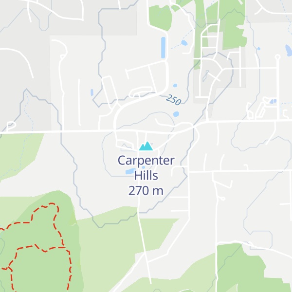 Map of Carpenter Hills