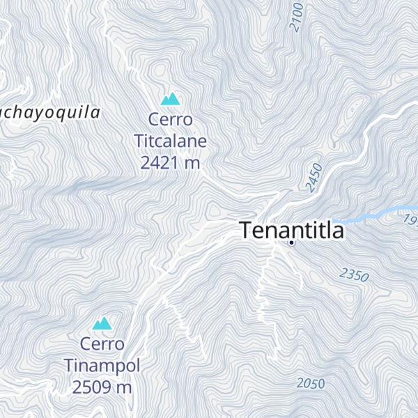 Map of Cerro Tenampulco