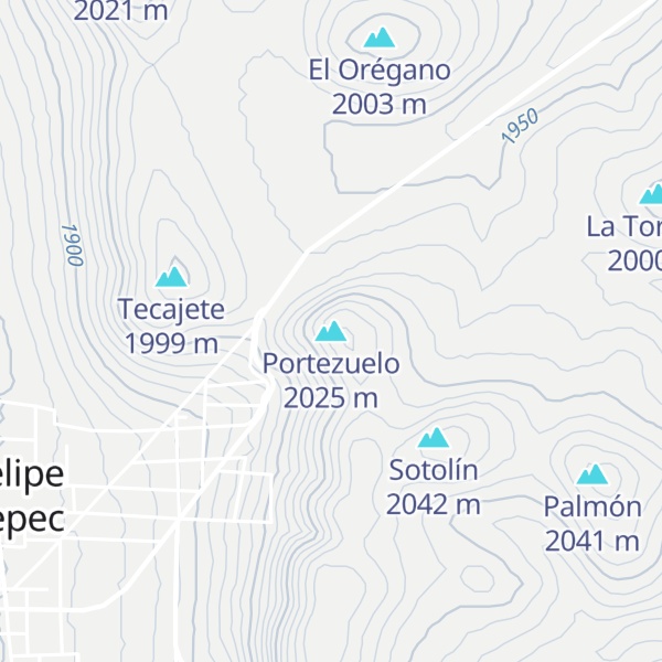Map of Portezuelo