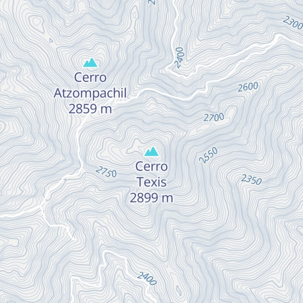 Map of Cerro Texis