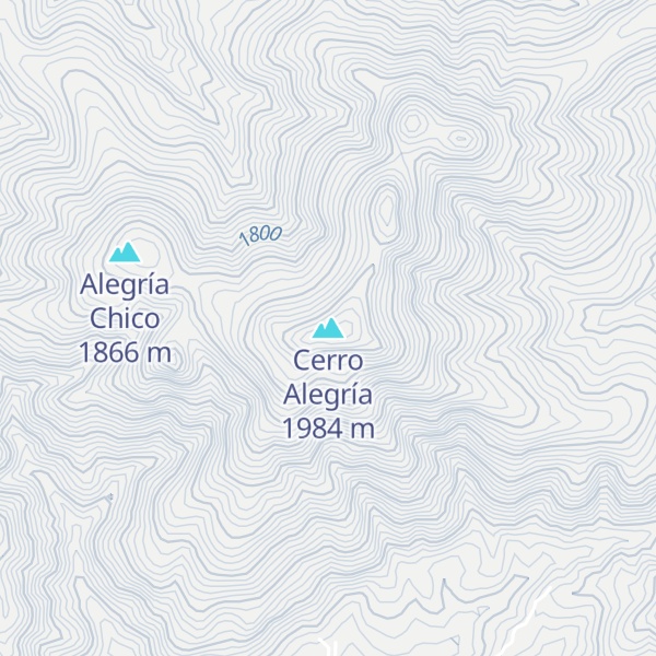 Map of Cerro Alegría