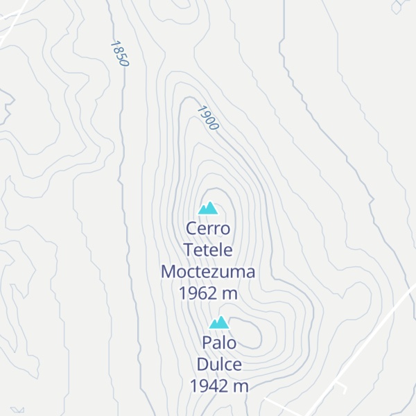 Map of Cerro Tetele Moctezuma