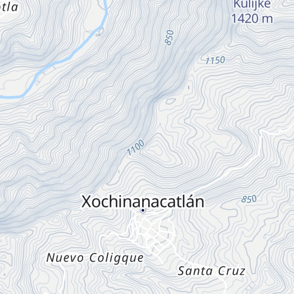 Map of Cerro Tlatlatil