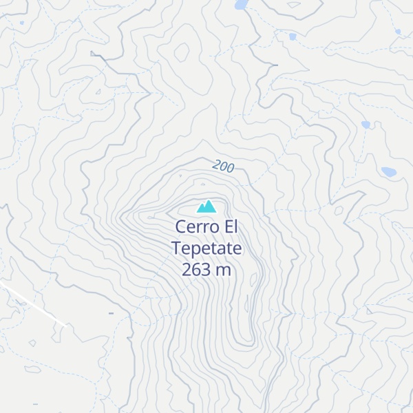 Map of Cerro El Tepetate