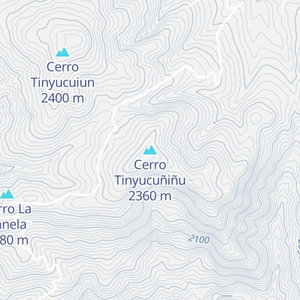 Map of Cerro Tinyucuñiñu