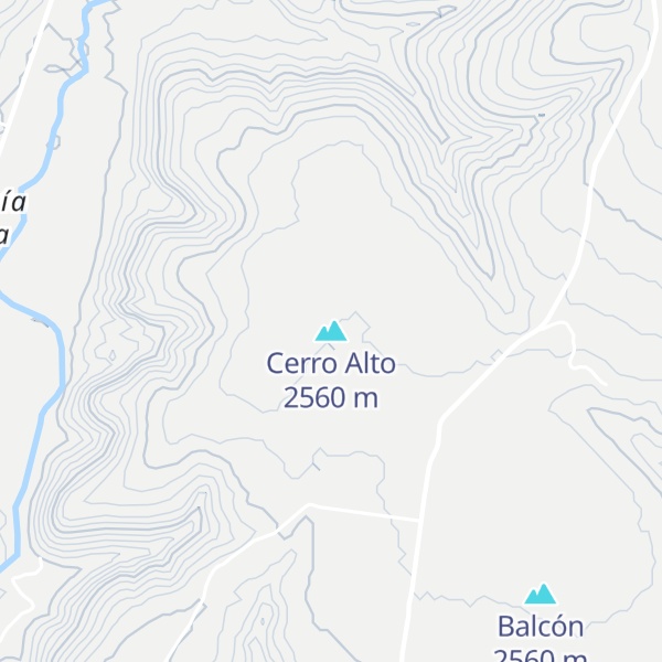 Map of Cerro Alto