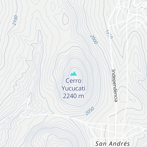 Map of Cerro Yucucati