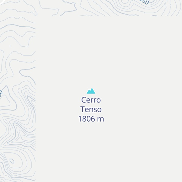 Map of Cerro Tenso
