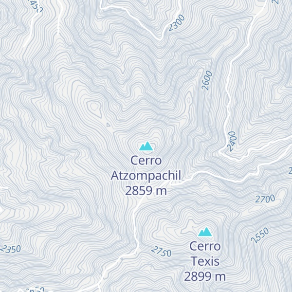 Map of Cerro Atzompachil