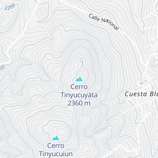 Map of Cerro Tinyucuyáta