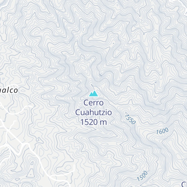 Map of Cerro Cuahutzio