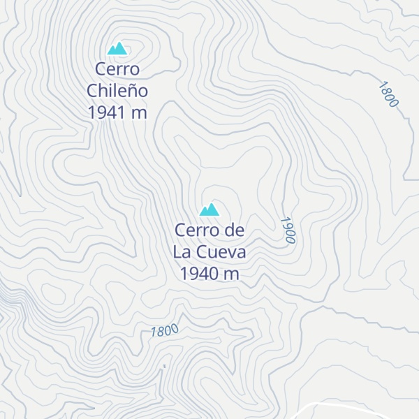 Map of Cerro de La Cueva